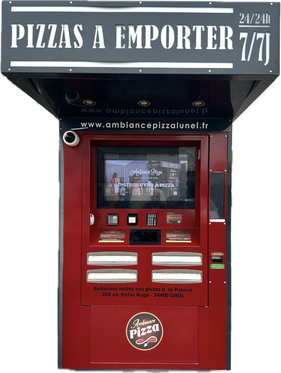 Distributeur automatique de pizzas artisanales